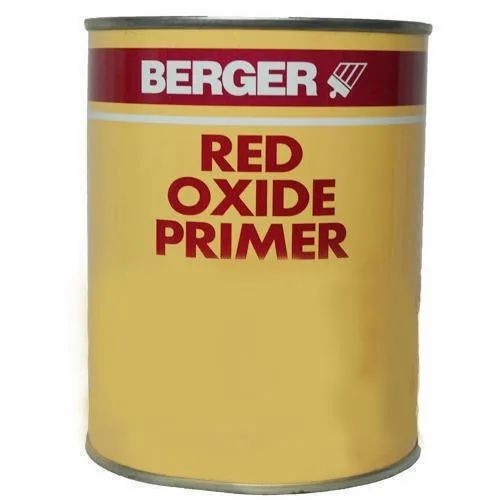 Industrial Red Oxide Primer - Oil-Based Liquid Primer White Gloss Finish | Anti-Corrosive Grade A Color Pigment