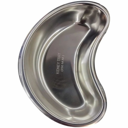 Kidney Tray - Stainless Steel, Rectangular, Matte Finish | Reusable, Multicolor, Good Quality, Custom Size