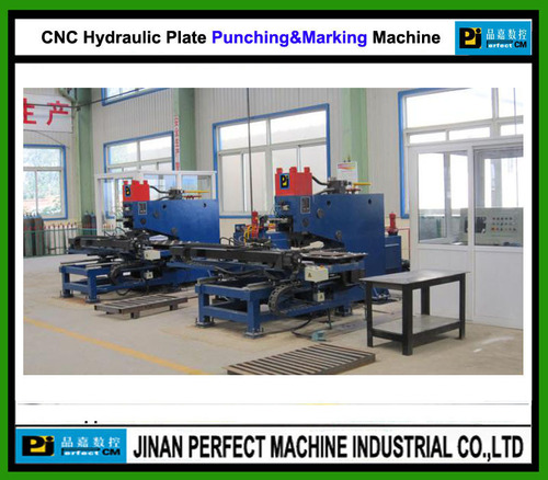 Cnc Hydraulic Plate Punching Drilling And Marking Machine - Color: White