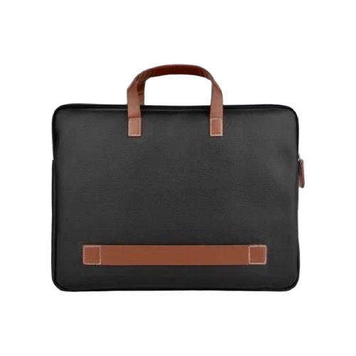 Office Laptop Bag - Synthetic Leather All Size Black | Water Resistant Lightweight Spacious Padded Protection Adjustable Straps