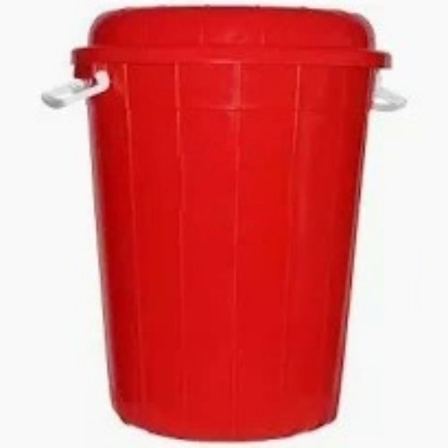 Plastic Storage Bucket - Durable Plastic, Red, Rigid, Round | Leak Resistant, Stackable, Corrosion Resistant, Food Safe
