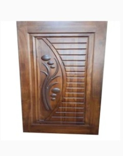 Wooden Door - Natural Wood, Brown, Plain Design | Durable Material, Elegant Design, Polished Surface
