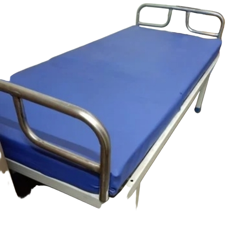 Deluxe Hospital Plain Bed - Metal, Standard Size, Multicolor | Sturdy Frame, Adjustable Height, Rust Resistant, Lightweight Design