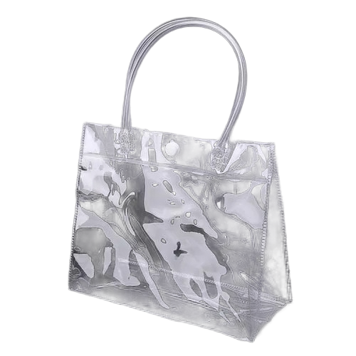 Pvc Button Pouch Bag