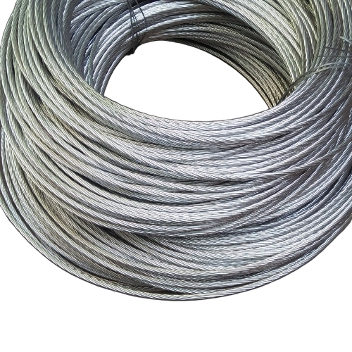 Acsr Rabbit Conductor - Aluminum Strands Steel Core, Silver, Lightweight, Durable, Corrosion Resistant, Heat Tolerant