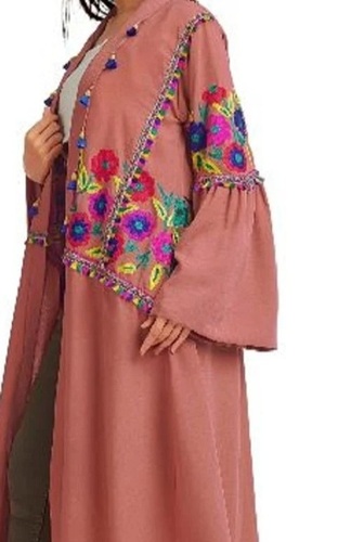 Casual Dress Infant Baby Girl - Soft Lightweight Fabric Multi Color Full Sleeves | Breathable Skin Friendly Washable Embroidered Pattern
