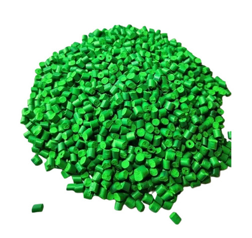 Pp Granules - Polypropylene Plastic 2-5mm Green, Rockwell Hardness 92-110, Chemical and Thermal Resistant