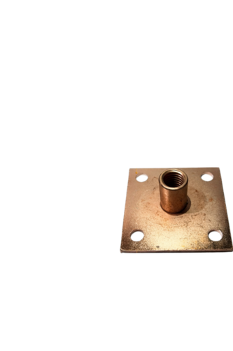 Copper Earth Plate With Threaded Coupler
