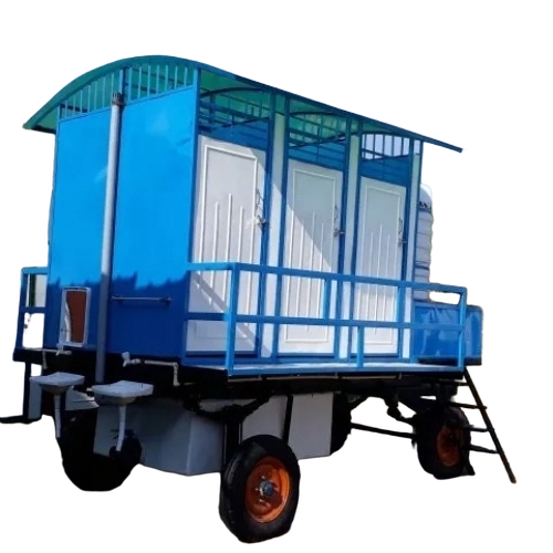 Portable Toilet Van - Color: Blue & White