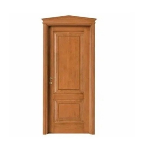 Wood Door - Solid Wood, Standard Size, Brown, Modern Design, Water Resistant, Easy to Install
