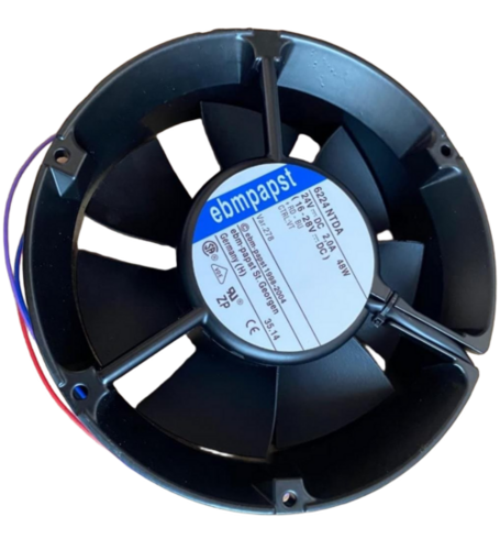 Embpapst Cooling Fan - Plastic Round, Various Sizes, Black | Electrical Power, 220-440V, 1 Year Warranty