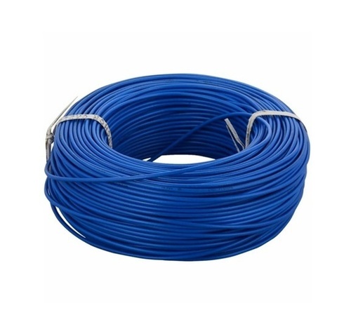 Pvc Insulated Electrical Wires - Copper 1 sqmm Blue, Flexible 1100V PVC Jacket, 90m Length, Flame Resistant