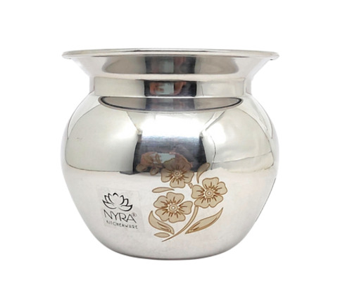 Stainless Steel Lota - Fine Finished Durable Stainless Steel, Customized Size, Silver, Easy to Clean