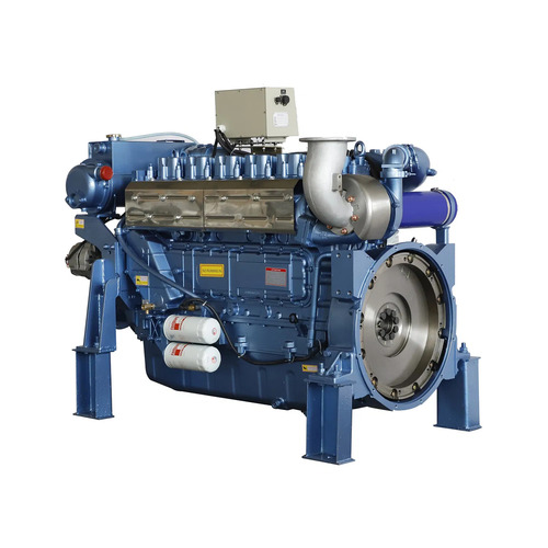 Air Cooled Diesel Engine - Steel Standard Size, Blue | Durable, New, Industrial Use