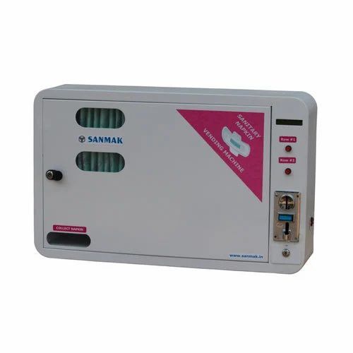 Automatic Sanitary Napkin Vending Machine - Steel, Standard Size, White | Durable, New, 1 Year Warranty