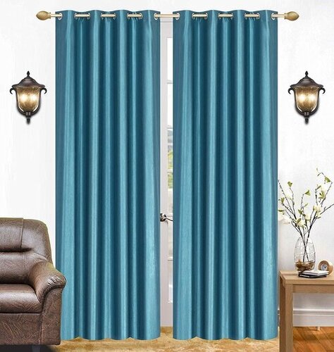 Blue Polyester Curtains