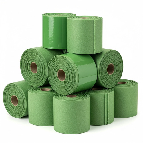 Green Single Side Laminated Nonwoven Fabric Rolls - Width: 39.5 To 82 Inch (In)