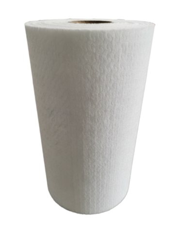 White Wave Pattern Spunlace Nonwoven Fabric Rolls - Width: 40 To 80 Inch (In)