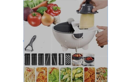 9 In 1 Wet Basket Vegetable Cutter Chopper