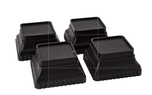 Free Standing Plastic Leg Foot - Plastic Multiple Sizes Black | Durable Smooth Finish Snap-Fit Installation