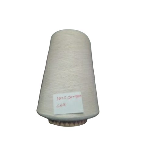 40 Count Plain White Cotton Knitting Yarn
