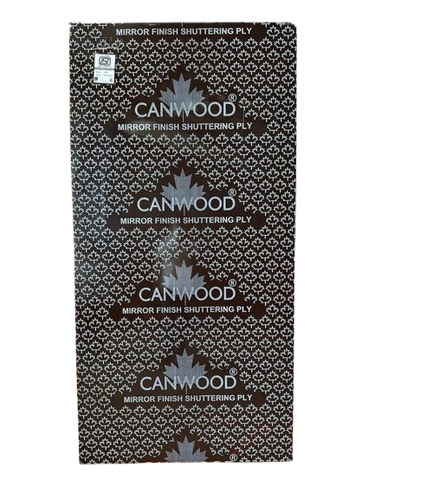 Canwood 18Mm 50 Kg Boiling Water Proof Black Film Faced Shuttering Plywood - Glue Type: Phenol Formaldehyde