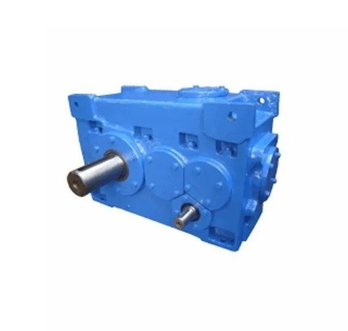 Bevel Gearbox - Iron, Standard Size, Blue | Helical Gearing, Quiet Operation, Flange Mounted