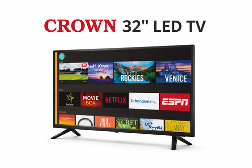 Crown 32" Led Tv With Magic Remote - Color: Black