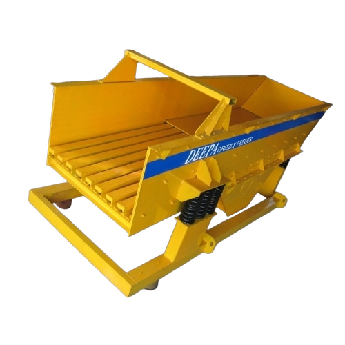Grizzly Vibrating Feeder - MS and Iron, Standard Size, Yellow, 380V | Easy to Operate, Electric Powered, Floor Mounted
