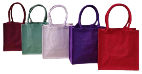 Multicolor Plain Jute Bag