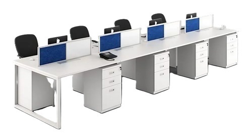 8 Seater Aluminum Computer Workstation