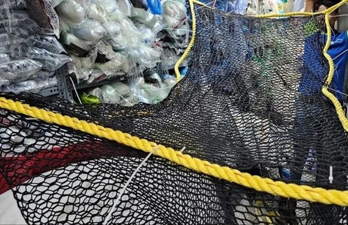 Farming Fishing Nets - Nylon Material Standard Mesh Size Black Color | Knotted Single Knot Lightweight UV Stabilized