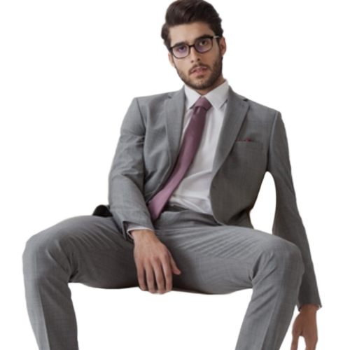 Grey Color Formal Mens Suit Set