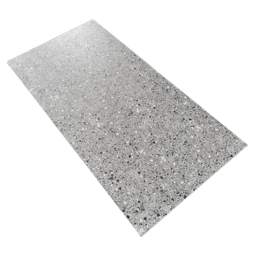 Smooth Surface Speckled Pattern Ceramic Floor Tiles - Ceramic, Square, Gray | Acid-Resistant, Antibacterial, Non-Slip, Wear-Resistant, Polished Finish
