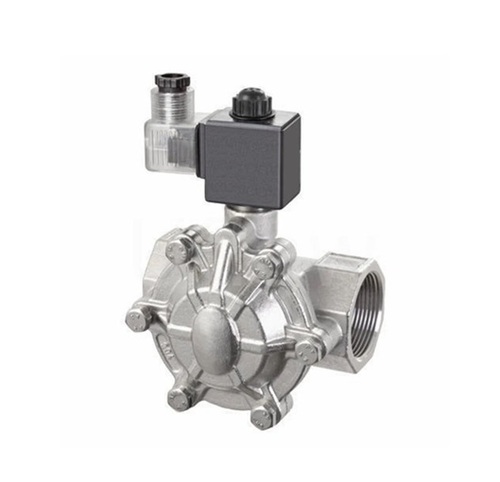 Solenoid Valve - Stainless Steel, Standard Size, Silver & Gray | Two-Way, High Pressure, Corrosion Resistant, Easy to Install