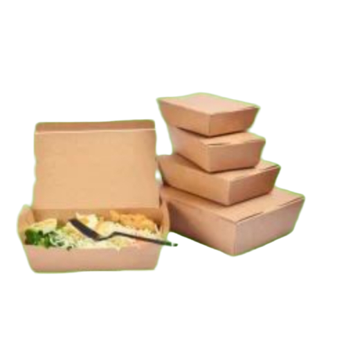 500Ml Kraft Food Box - Color: Brown
