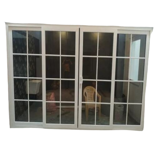 Clear Glass Sliding Exterior Upvc French Door 3-8 Mm