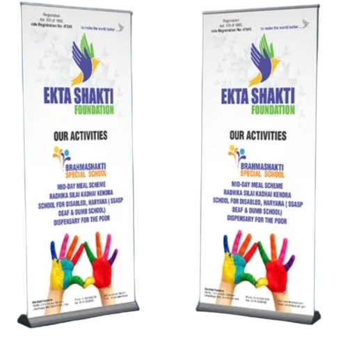 Corporate Standing Banner for Display and Advertising