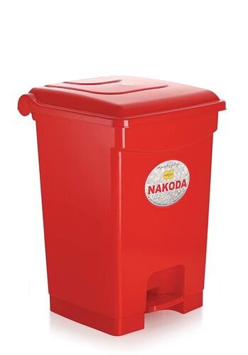 Modern Square Pedal Dustbin for Home and Commercial Use 30Ltr (Red)