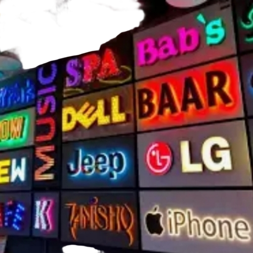 Rectangle Acrylic LED Sign Board - Custom Size, Multiple Colors, Shock Proof, Water Proof | Energy-Efficient Lighting, Bright Uniform Illumination