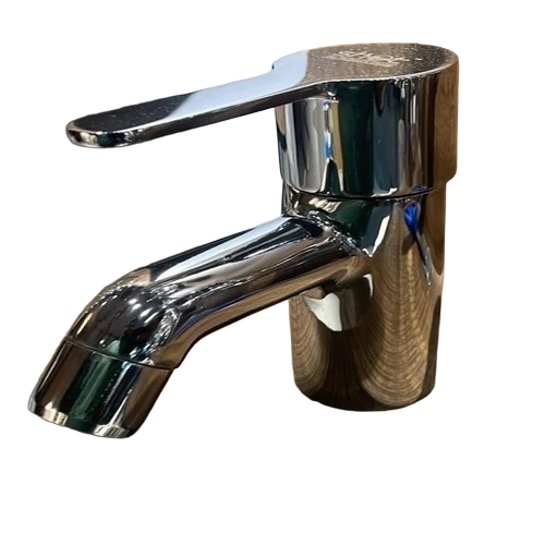 Brass Pillar Cock - Brass, Customized Size, Silver, Round | Durable, Glossy Finish, High Flow Rate, Deck-Mounted