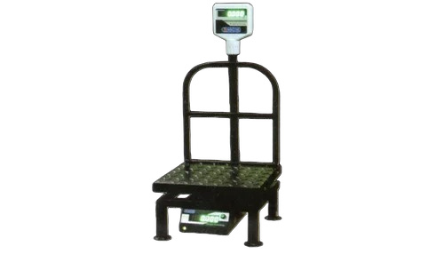 Ms Platform Weighing Scale - Mild Steel 100-300 Kg Capacity Black Automatic Digital Display | Electric Powered Auto Power Off