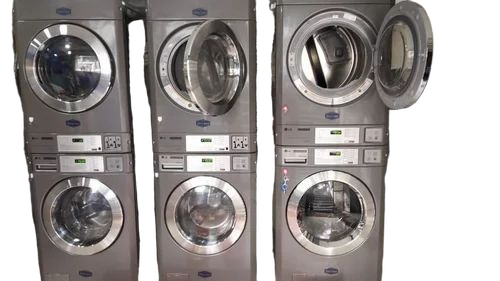 Commercial Washing Machines - 10kg Capacity, Grey, Front Loading, 1000rpm Spin | Automatic, Digital Display, Single Phase