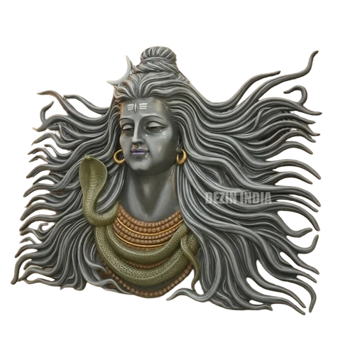 Lord Shiva Wall Mural - Eco-Friendly Multi Color, All Sizes | Hand-Finished Artistry, Easy to Clean, Portable