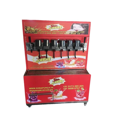 6+1 Valve Non-Electric Soda Machine For Mocktail House - Capacity: 1500 To 2000 Pcs/Min