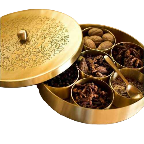 Kansa Spice Box - Capacity: 1 Ltr