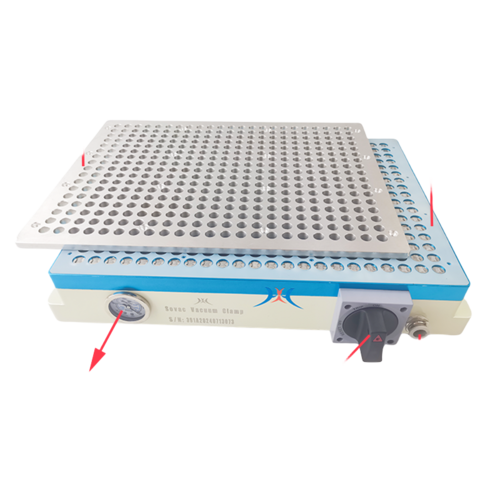 Multi Hole Vacuum Table For Sheet Metal Milling - Color: Blue