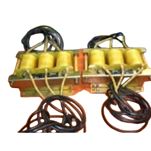 Three Phase Choke - Brass, Rectangular, Golden White, 50-60 Hz | High Inductance, Low Core Loss, Thermal Stability, Durable Winding, Low Noise