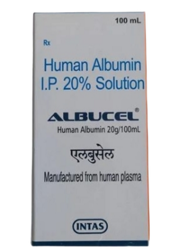 Albucel 20% 100 Ml Human Albumin Injection - Material: Glass