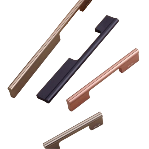 Aluminium Cabinet Handles - Metal, Various Colors, Polished Finish | Corrosion Resistant, Rust Proof, Scratch Resistant, Strong Grip, Easy Installation